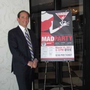 Ben Shein presenting sponsor at "Mad Party"