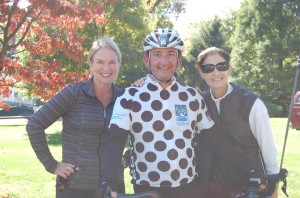 Becky Wein, Ben and Nancy Shein enjoying time together at Pit Stop #3