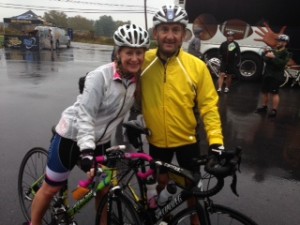 Karrie Borgelt- Penn Medicine Development and Ben Shein Wet, windy but worthwhile!