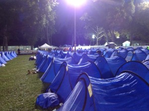 Tent city in Emmaus, PA
